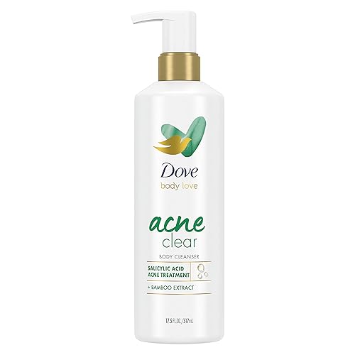 Dove Body Love Body Cleanser Acne Clear For Acne-Prone Skin Body Wash with Salicylic Acid and Bamboo Extract 17.5 fl oz Beauty & Personal Care Dove
