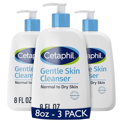 Cetaphil Face Wash, Hydrating Gentle Skin Cleanser for Dry to Normal Sensitive Skin, 8 oz 3 Pack, Fragrance Free, Soap Free and Non-Foaming Beauty & Personal Care Cetaphil
