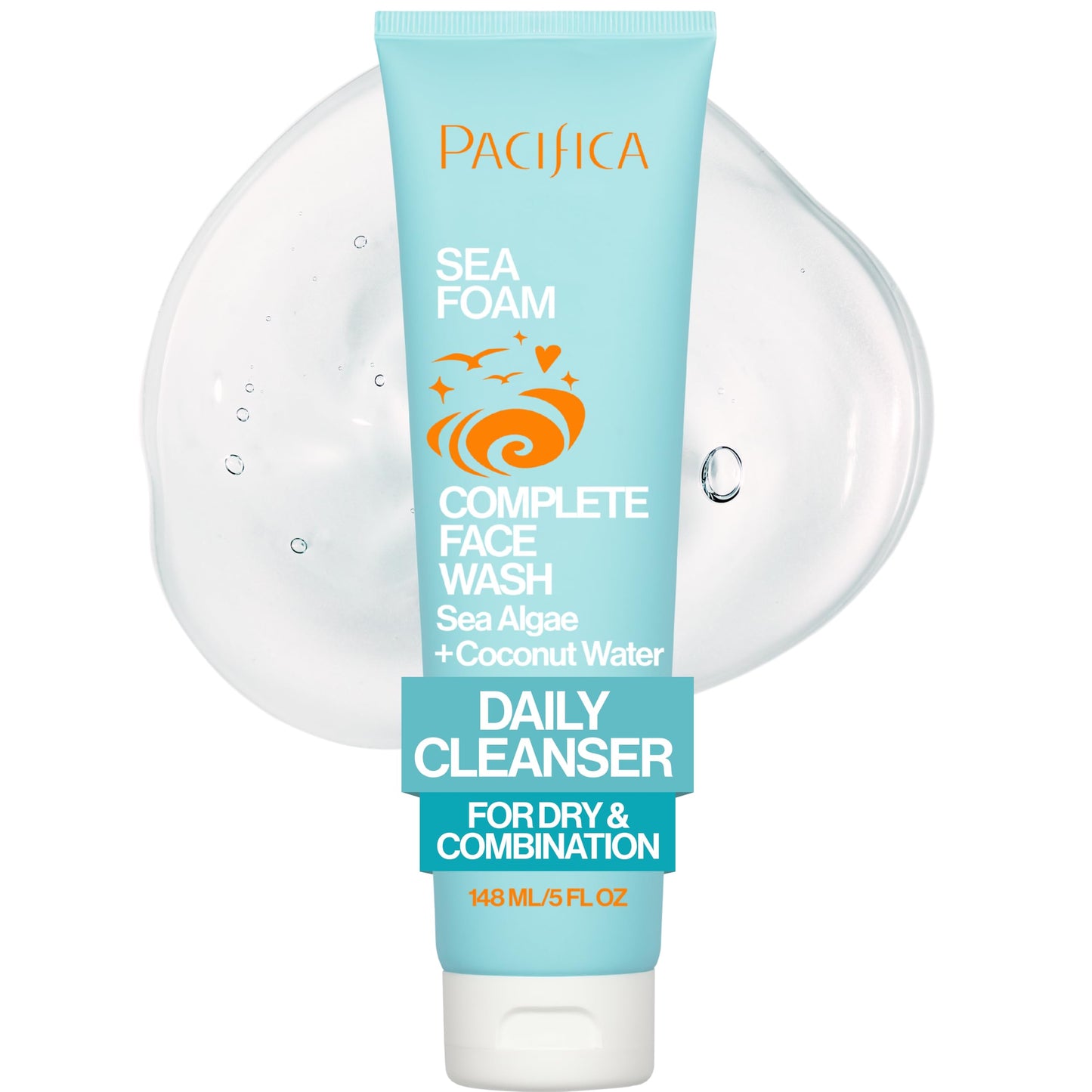 Pacifica Beauty Sea Foam Face Wash, Daily Gentle Foaming Cleanser, With Coconut Water + Sea Algae, Removes Makeup, For Combination and Oily Skin Beauty & Personal Care Pacifica