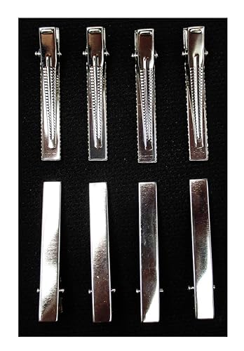 50pcs Metal Silver Flat Single Prong Alligator Hair Clips Nickel Free 56mm Beauty & Personal Care ALL in ONE