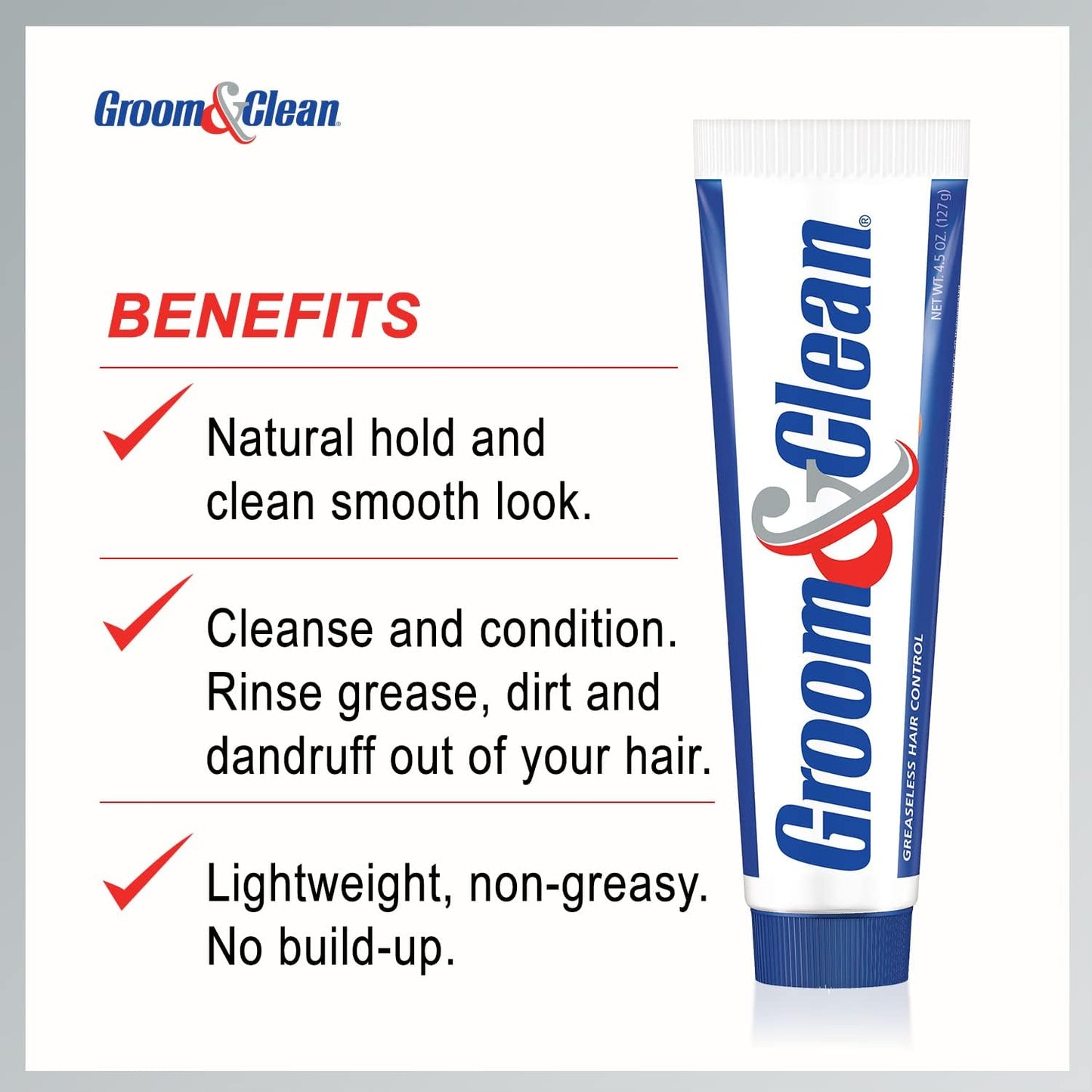 Groom & Clean Greaseless Hair Control 4.50 oz (Pack of 2) Beauty & Personal Care Groom & Clean
