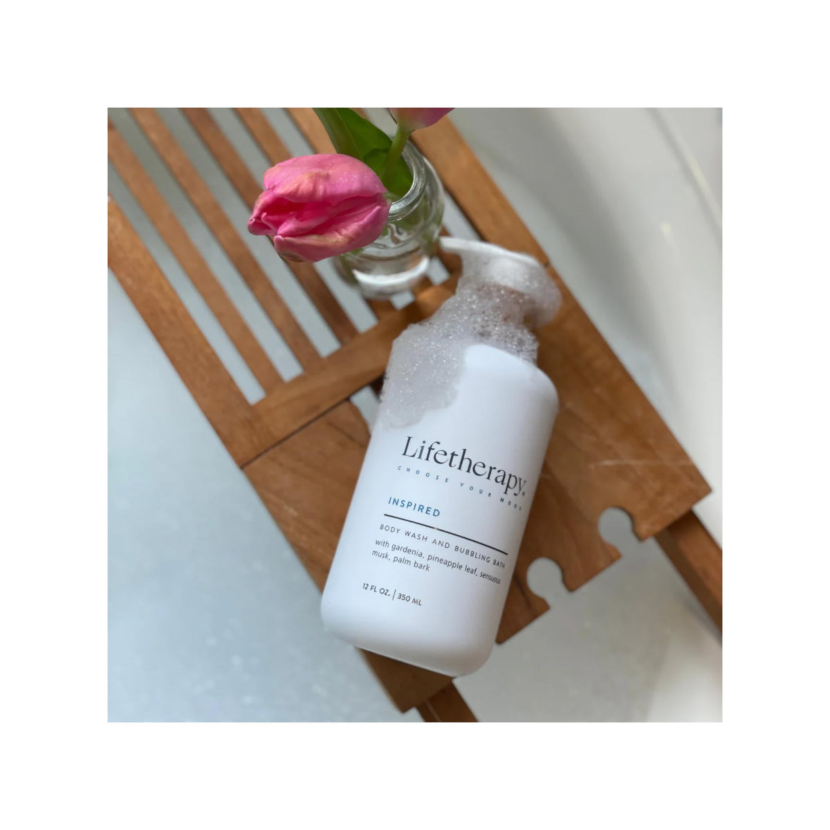 Lifetherapy 3-in-1 Body Wash Bubble Bath & Hand Wash - Inspired | Clean Skin-Loving Formula | Vegan & Gluten Free | Nourishing & Revitalizing | Free Beauty & Personal Care Lifetherapy