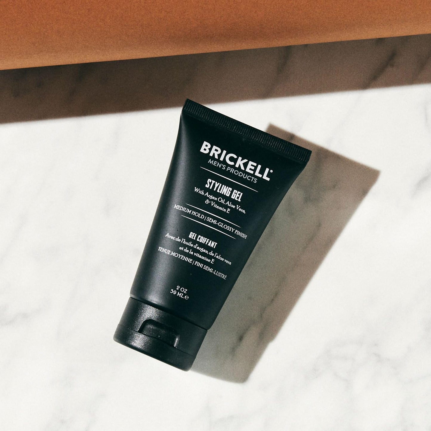 Brickell Men's Hair Styling Hair Gel For Men, Natural and Organic, All Day Hold for Glossy Style, Natural Scented, 2 Ounce Beauty & Personal Care Brickell Men's Products