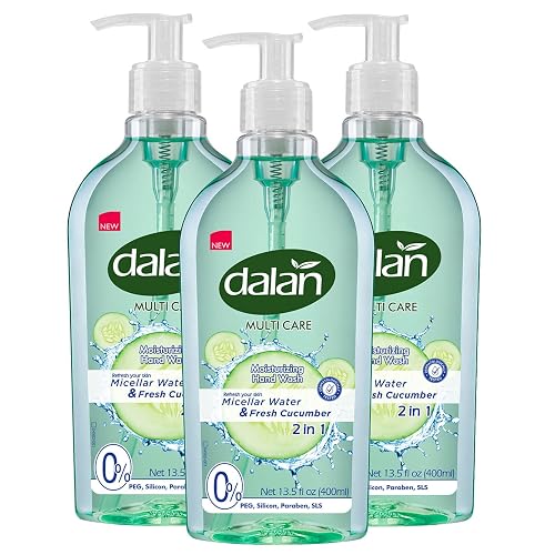 Dalan Multicare Liquid Soap with Micellar Water & Fresh Cucumber 400ml (Pack of 3)… Beauty & Personal Care Dalan