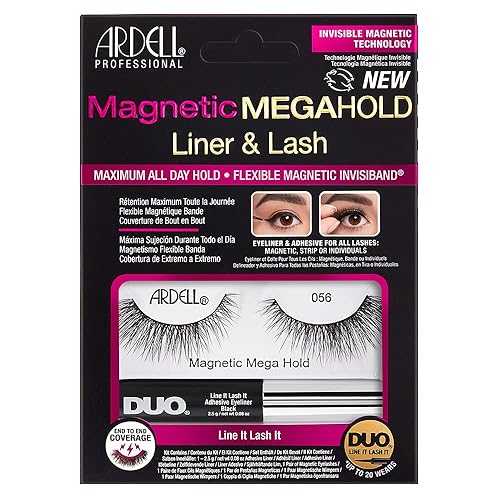 Ardell Magnetic MegaHold Liquid Liner & Lash 056, 1 pair Beauty & Personal Care Ardell