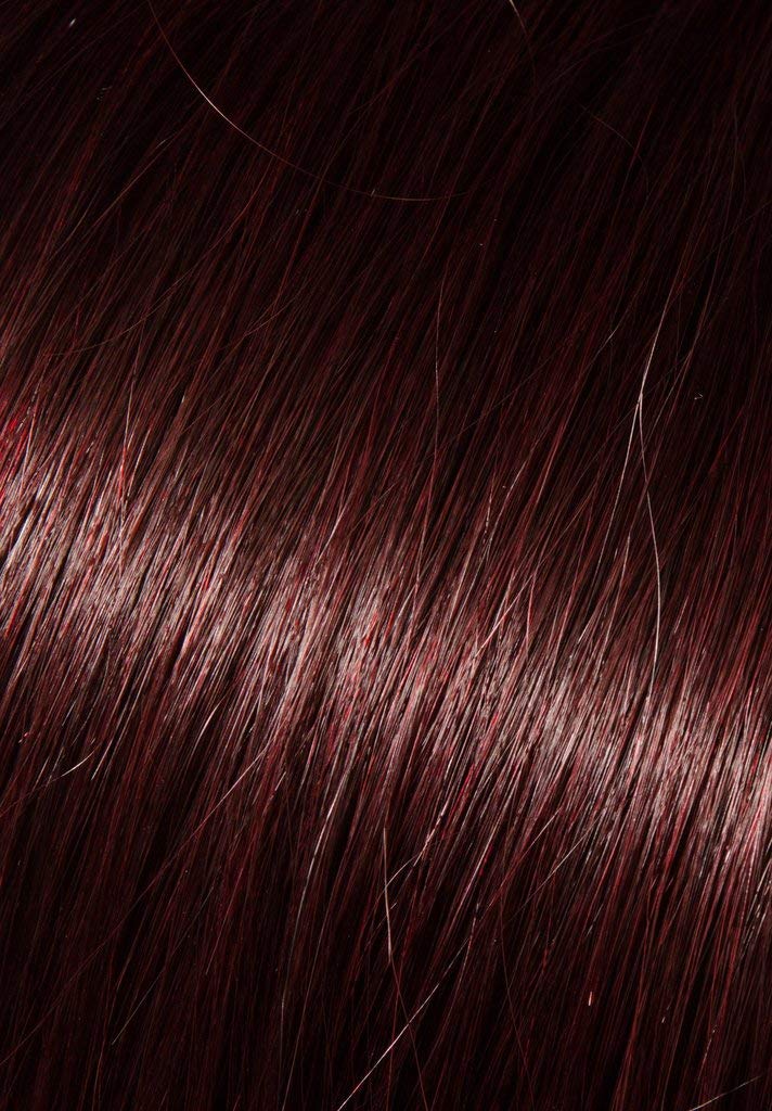 True Ponytail Color 99J - Sepia Wigs 24" Long Layered Wavy Heat Friendly Synthetic African American Pony Drawstring Hair Piece Ariana Cola de Caballo
