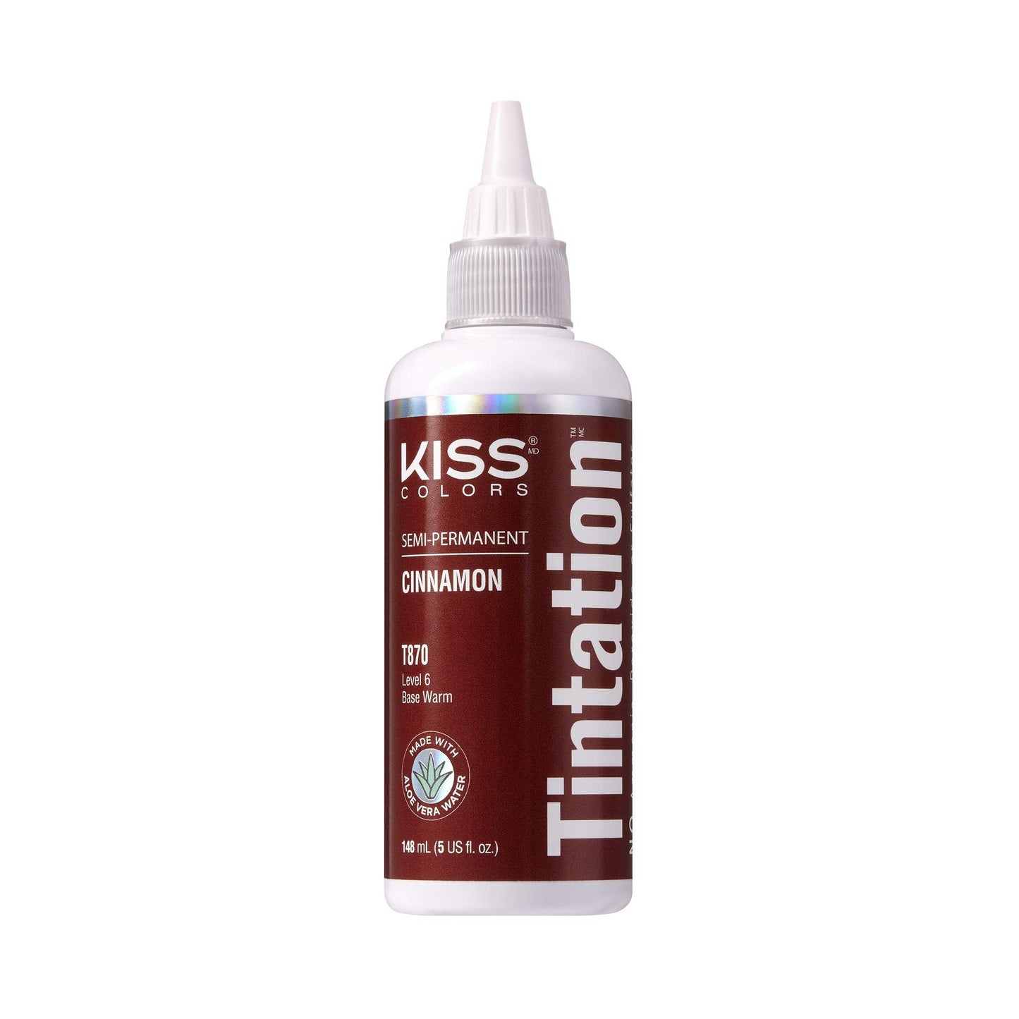 Red by Kiss Tintation Semi-Permanent Hair Color, Aloe Vera Water Based, Argan Oil, Olive Oil, Collagen & Keratin, Long-Lasting Color Dye (Cinnamon, 5 Beauty & Personal Care Red By Kiss