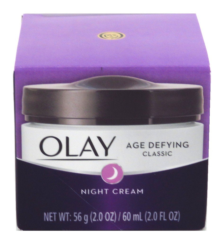 Olay Age Defying Night Cream Classic 2 Ounce Jar (60ml) (6 Pack) Beauty & Personal Care Olay