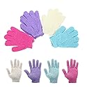 Exfoliating Shower Bath Gloves?4 Pair? Double Side Durable Nylon Shower Gloves Body Scrub Exfoliator & Bathing Accessories for Men,Women & Kids Bath Beauty & Personal Care YOTURO