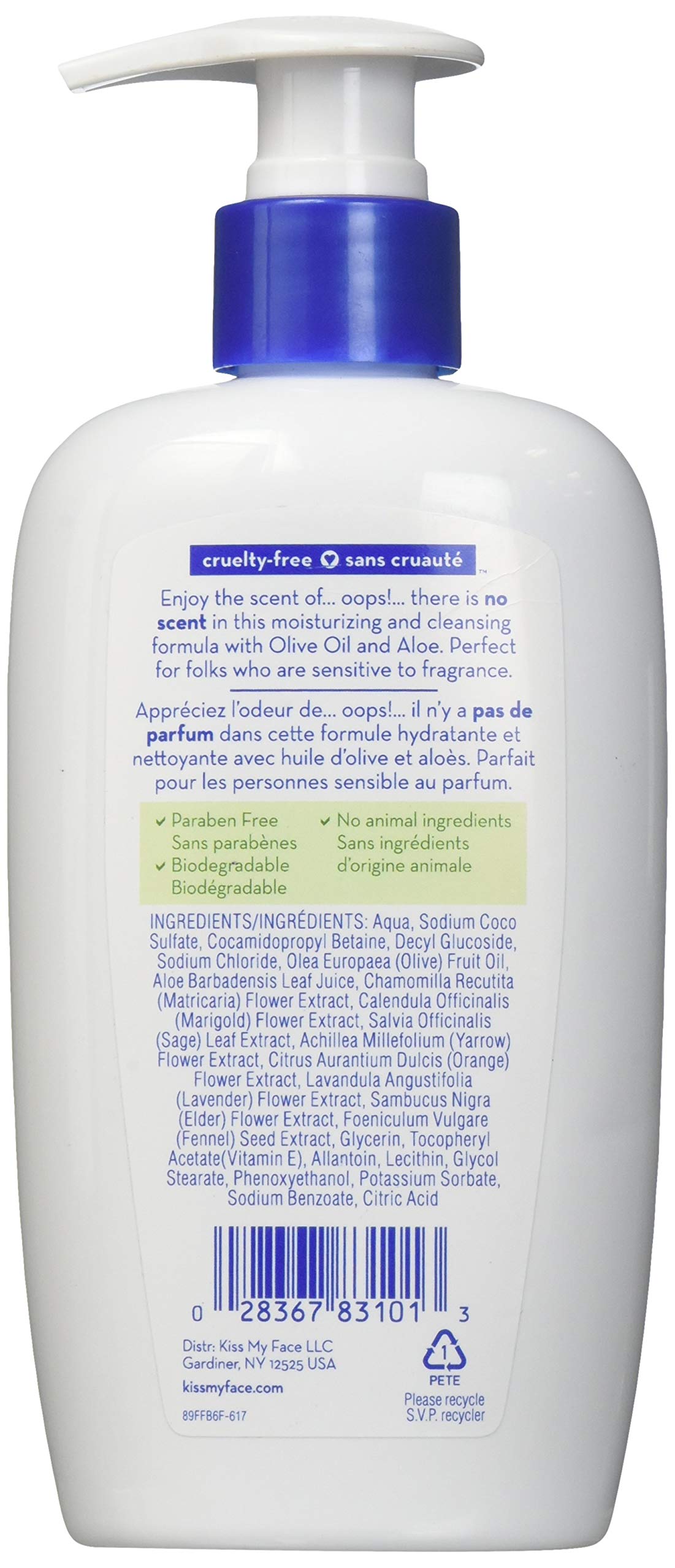 Kiss My Face Hand Soap Fragrance-Free 9oz Pump (2 Pack) Beauty & Personal Care Kiss My Face