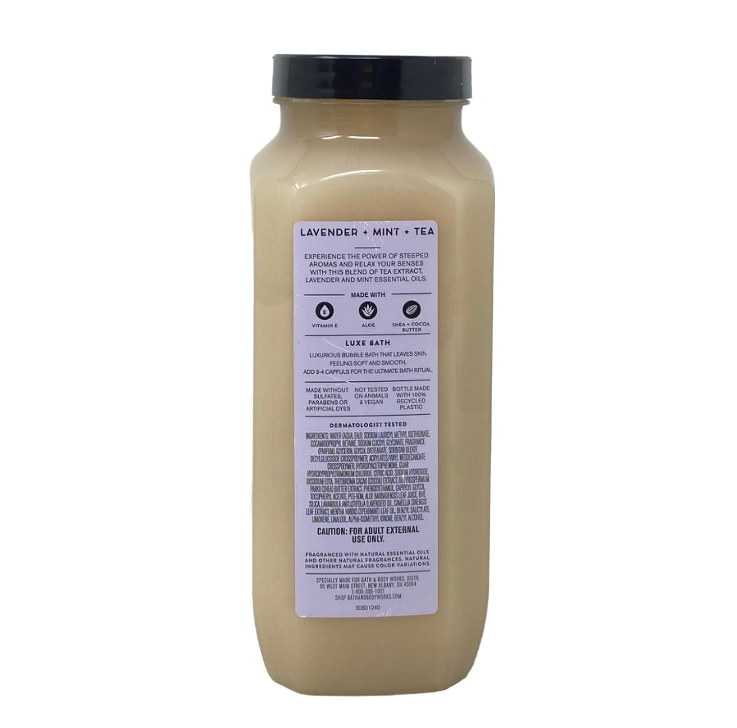 Bath & Body Works Aromatherapy Luxury Bubble Bath, Lavender Mint Tea 15 Ounce Beauty and Personal Care Bath & Body Works