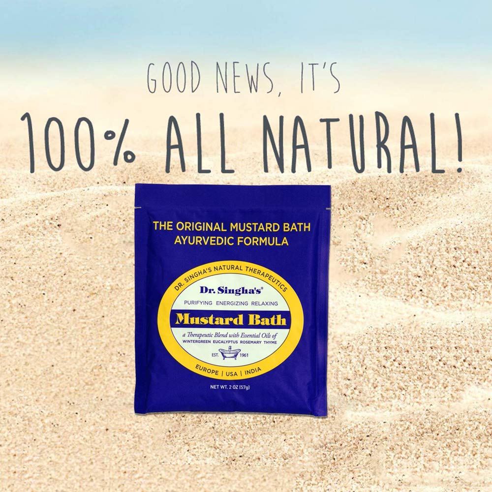 Dr. Singha's Mustard Bath, Therapeutic Bath Salts, 2 Oz Beauty and Personal Care Dr. Singha's