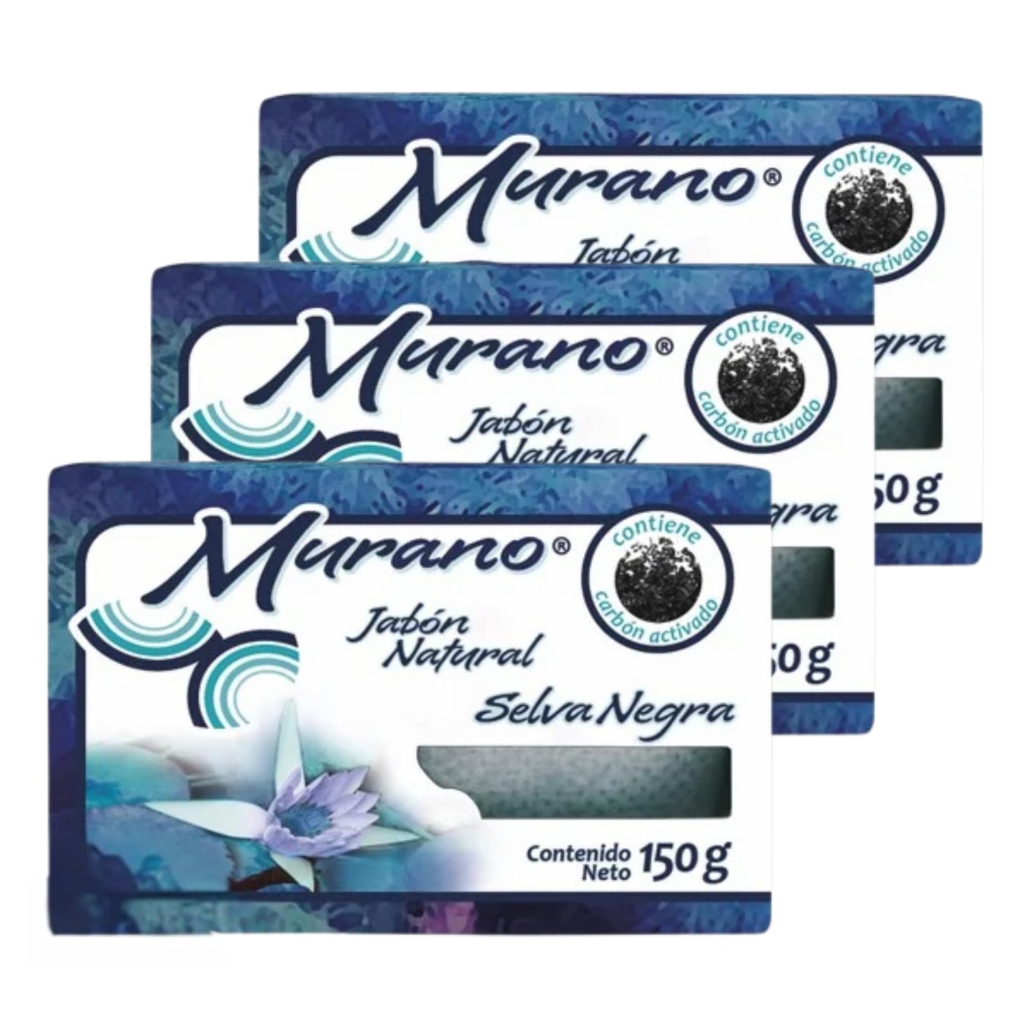 Murano Activated Charcoal Soap Bar Pack of 3 - Deep Cleansing Face & Body Soap for Oily & Acne-Prone Skin - Detoxifying, Oil Control, Pore Purifying Beauty & Personal Care Five Brothers Products
