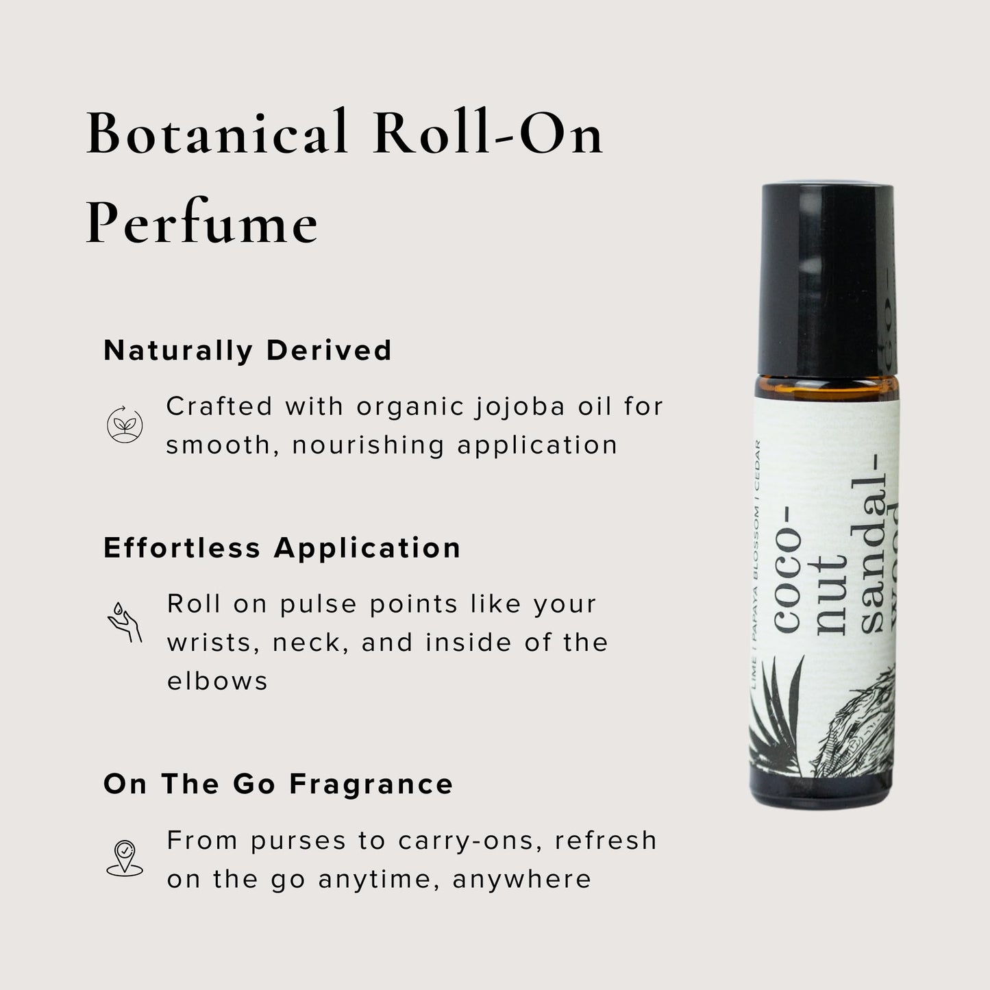 BROKEN TOP - Roll On Perfume | Essential Oil Perfume | Jojoba & Essential Oil Eau de Parfum | Natural, Vegan (Coconut Sandalwood) Beauty & Personal Care BROKEN TOP