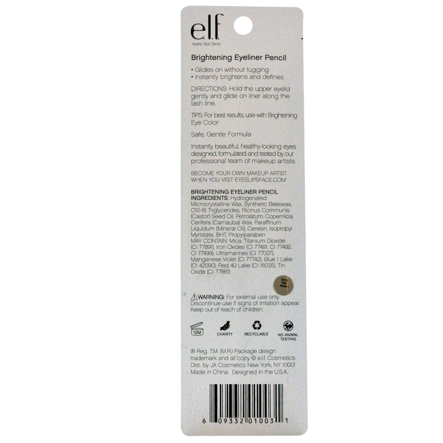 e.l.f. Brightening EyeLiner 1003 Black Beauty & Personal Care e.l.f.