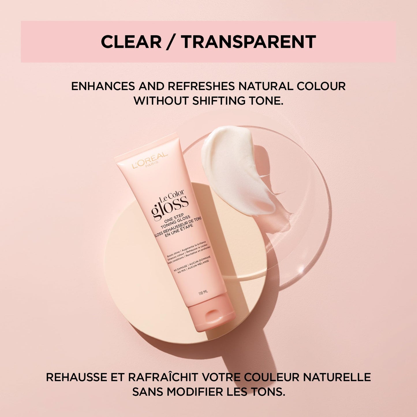 L’Oreal Paris Le Color One Step Toning Hair Gloss, Clear, 4 Ounce Beauty & Personal Care L'Oreal Paris