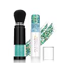 Holographic Mermaid Glitter Makeup Kit: 2-in-1 Body & Face Stick & Loose Powder with Built-in Brush for Festival, Rave, Concert, Carnival | Shimmery Beauty & Personal Care FindinBeauty