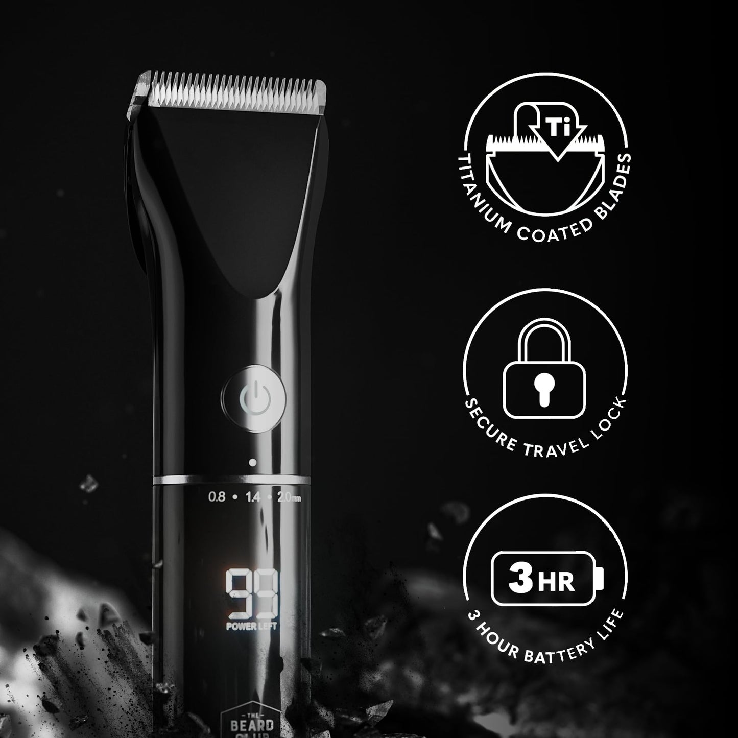 Beard Club Mens Grooming Kit & Beard Trimmer for Men - Professional Cordless Electric Hair & Moustache Trimmer, Straight Razor, Shampoo, Balm, Brush Beauty and Personal Care The Beard Club