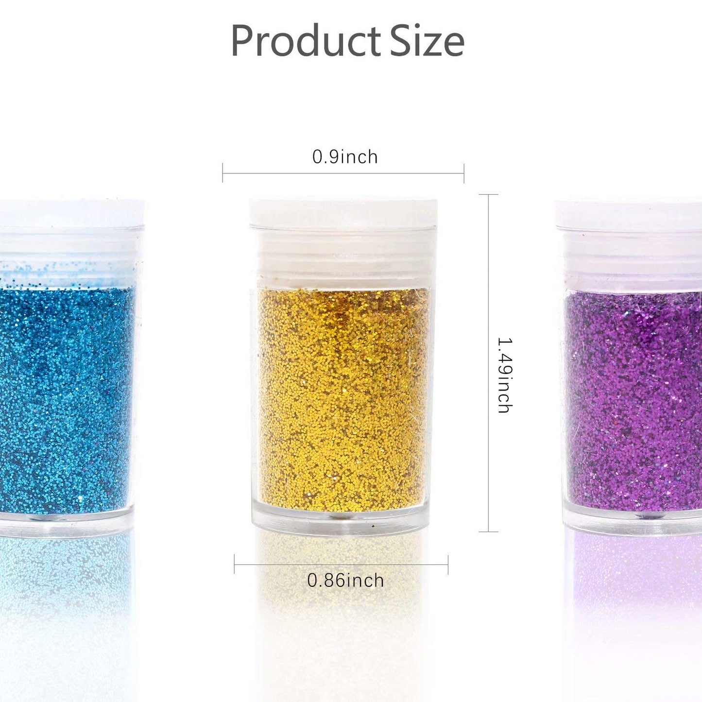 24 Colors Glitter Set, Fine Glitter for Resin, Arts and Craft Supplies Glitter, Festival Glitter Powder Makeup Glitter, Cosmetic Glitter for Body Nail Beauty & Personal Care LICOOL GLITTER