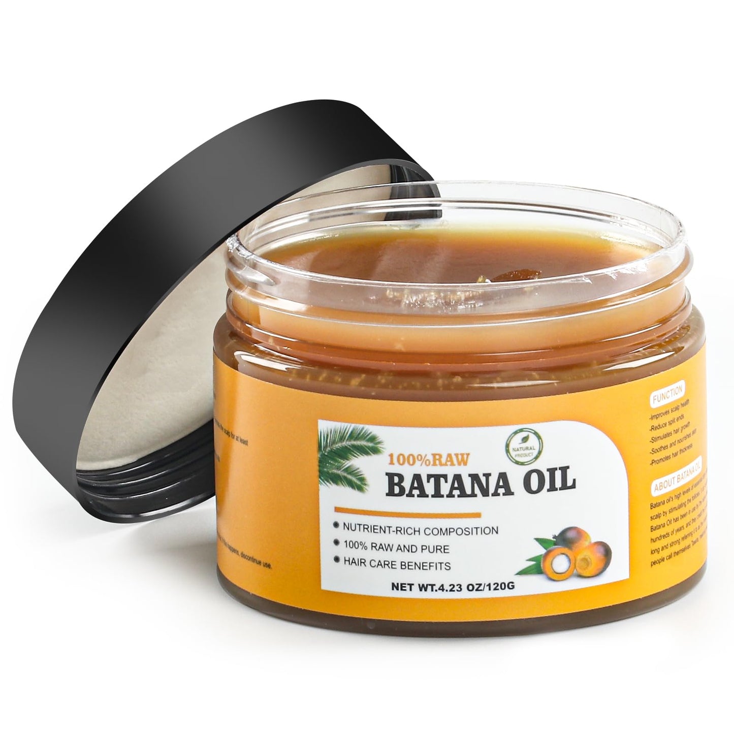 Andreyt Raw Batana Oil for Hair Growth, 100% Natural Pure Dr. Sebi Batana Oil from Honduras, Prevent Hair Loss, Promotes Hair Growth and Thickness Beauty & Personal Care Andreyt