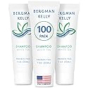 BERGMAN KELLY - Travel Size Hotel Shampoo - 1 fl oz, 100 PK, White Tea - Delight Your Guests with Revitalizing & Refreshing Hair Cleanser for Guest Beauty & Personal Care BERGMAN KELLY