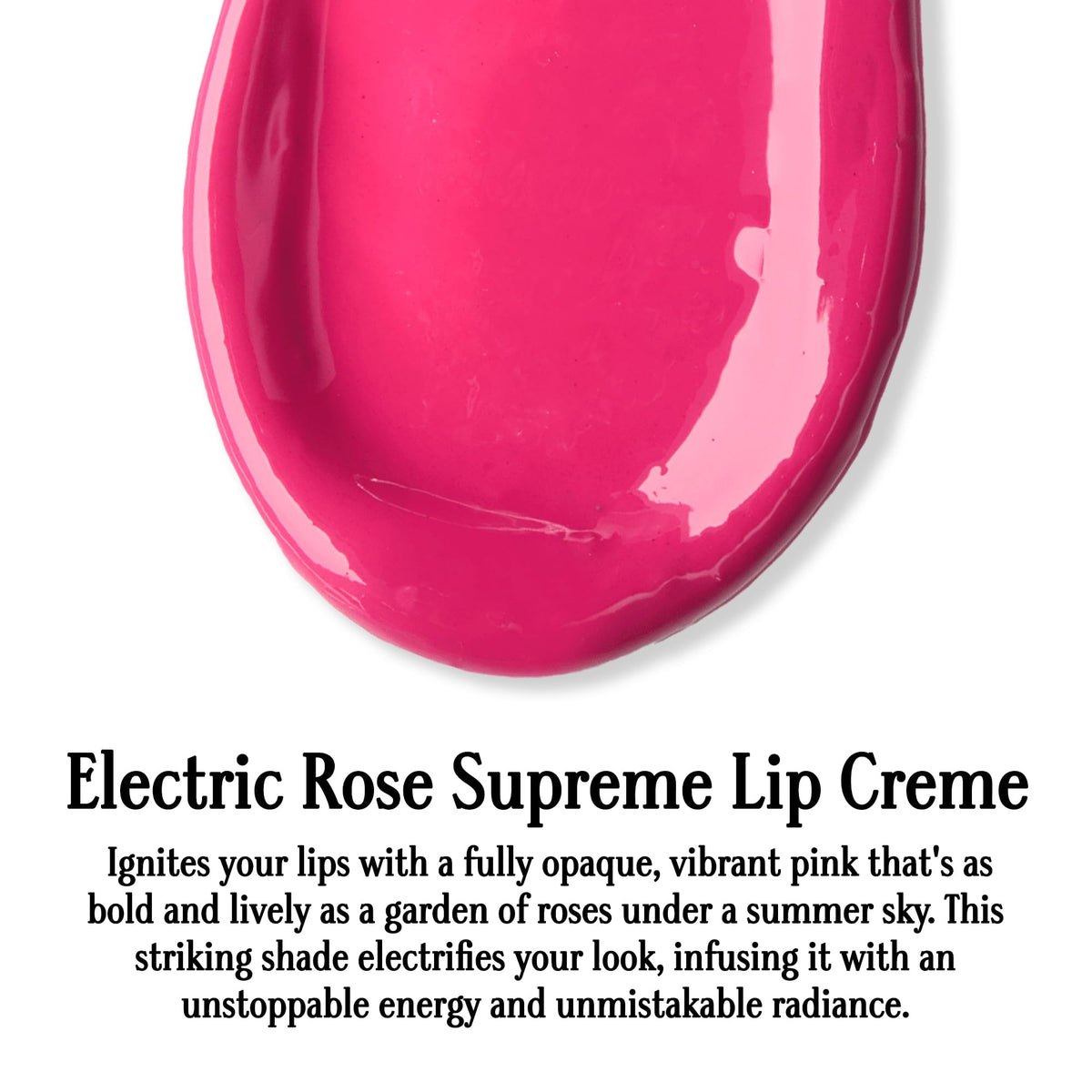 Gerard Cosmetics Supreme Lip Creme Electric Rose, Highly Pigmented, Fully Opaque, Hot Pink Lip Gloss, Nourishing, Hydrating, Liquid Lipstick for Full Beauty & Personal Care Gerard Cosmetics