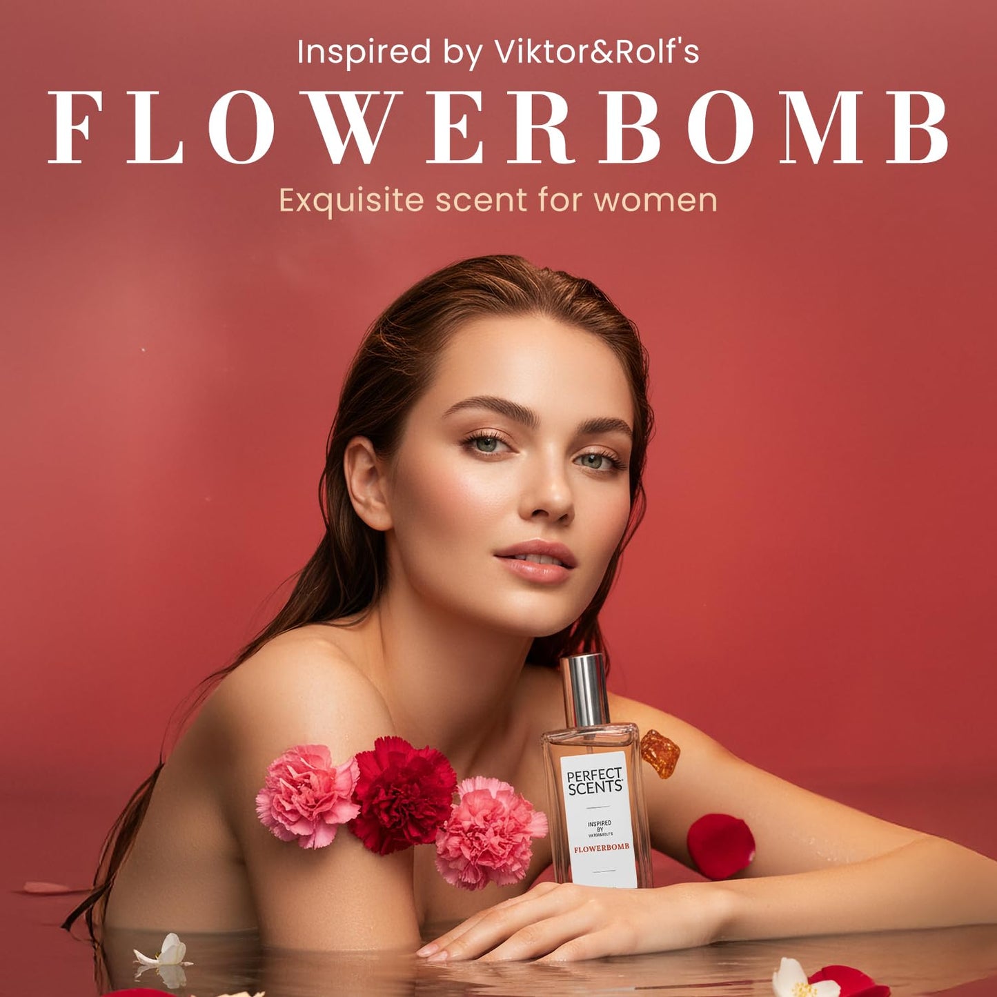 Perfect Scents Fragrances | Inspired by V&R’s Flowerbomb | Women’s Eau de Toile?e | Vegan, Paraben, Phthalate Free | Never Tested on Animals | 3.4 Fl Beauty & Personal Care Perfect Scents