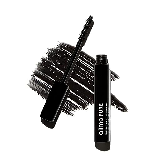Alima Pure | Natural Definition Mascara | With Jojoba Oil and Beeswax | Eye Makeup | Black Mascara | Mineral Makeup | Black, .28 oz/ 8 g Beauty & Personal Care Alima Pure