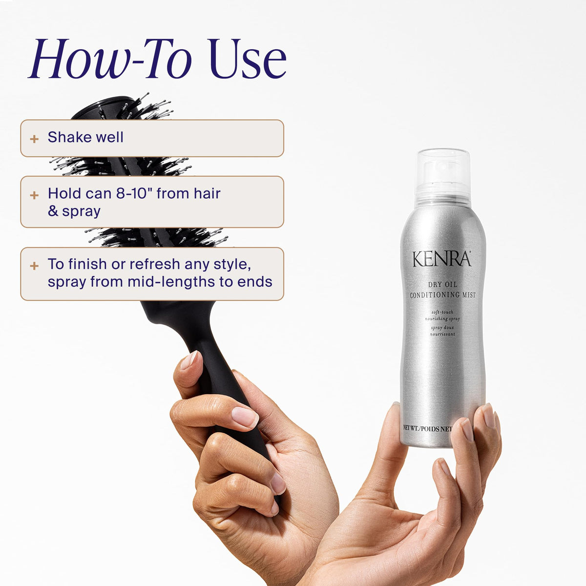 Kenra Professional Dry Oil Conditioning Mist | Soft-Touch Nourishing Spray | Increases Shine & Softness | All Hair