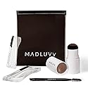 MADLUVV Brow Stamp Kit with Brow Stencils - Easy Eyebrow Shaper for Natural-Looking Brows - Popular Eyebrow Stencil Kit Used by Professionals - 9 Beauty & Personal Care MADLUVV