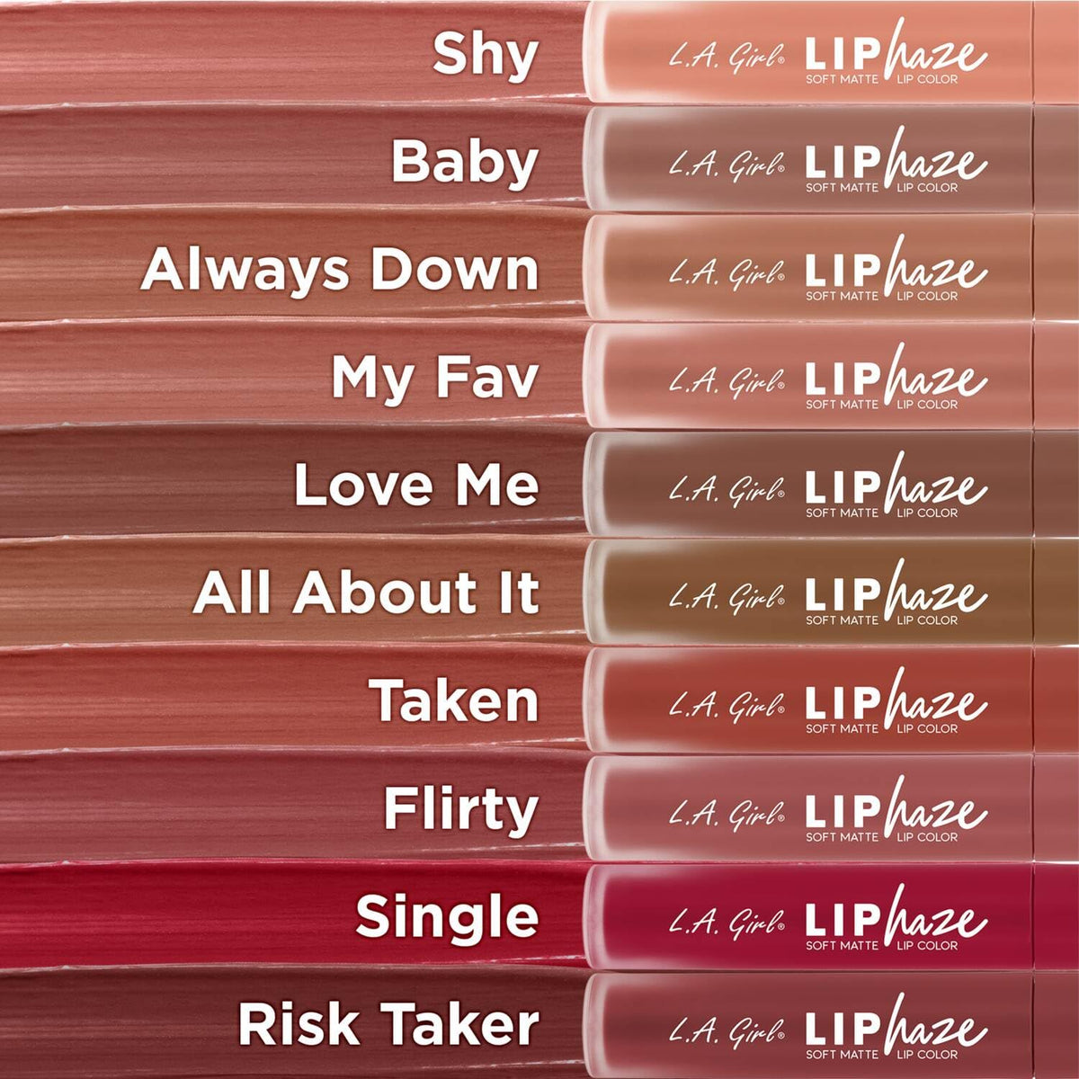L.A. Girl Lip Haze Blurring Soft Matte Lip Color, Baby GLC762