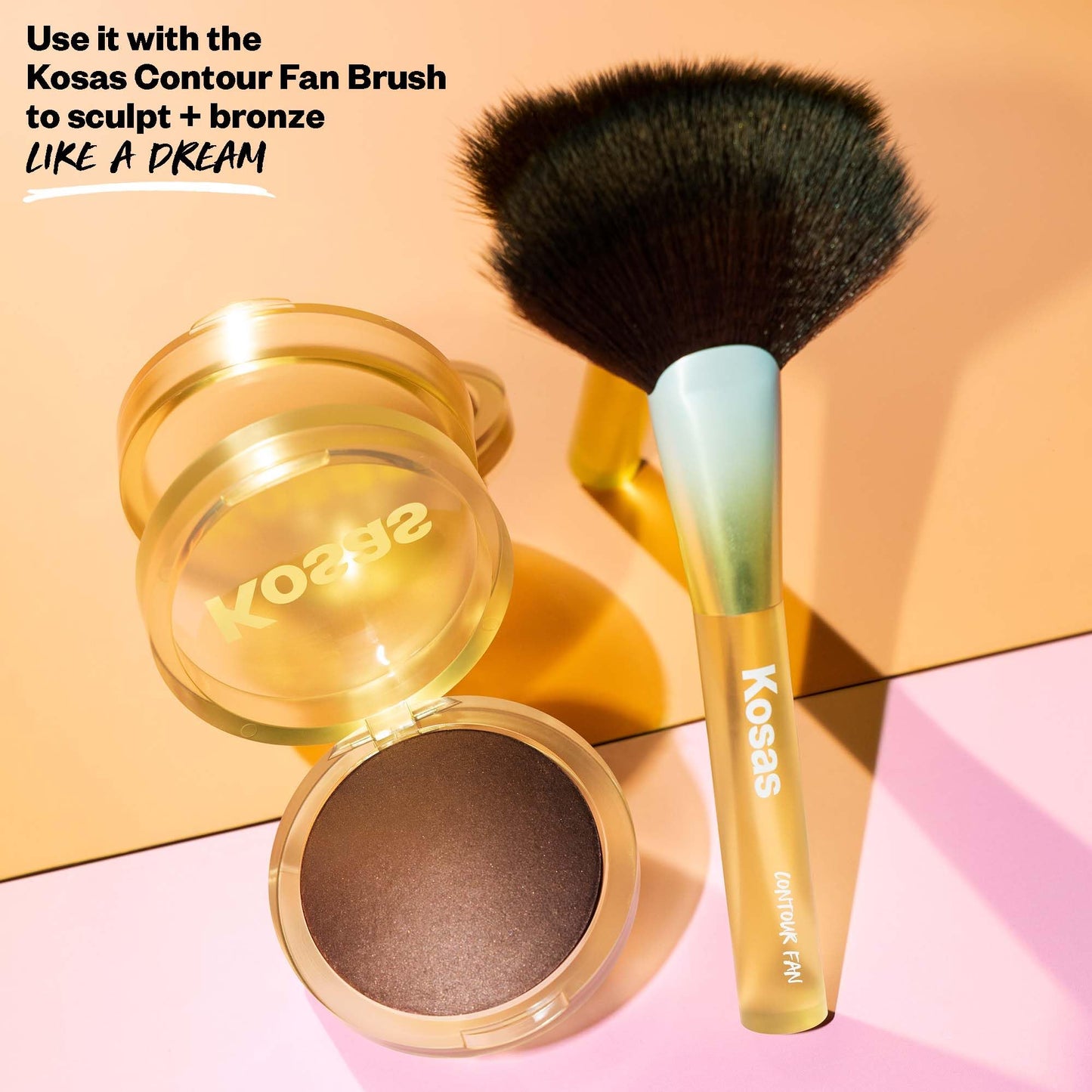 Kosas The Sun Show Glowy Warmth Baked Bronzer - Talc-Free Powder Bronzer for Face, Buildable Color, Natural Glow, Lightweight Finish, Paradise Beauty & Personal Care Kosas