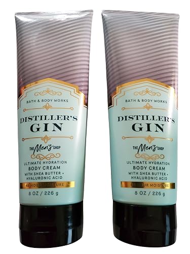Bath & Body Works Men's Distiller's Gin Ultimate Hydration Body Cream 8 Ounces Pack of 2 Beauty & Personal Care Bath & Body Works