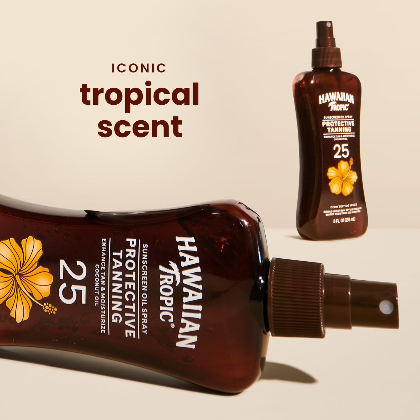 Hawaiian Tropic Protective Tanning Oil Spray Sunscreen SPF 25, 8 Fl Oz Beauty & Personal Care Hawaiian Tropic