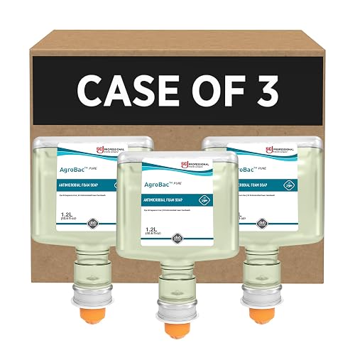 AGROBAC PURE FOAM ANTRIBAC HAND WASH 1.2 LITER TOUCH FREE, 3 PACK Beauty & Personal Care SC Johnson Professional