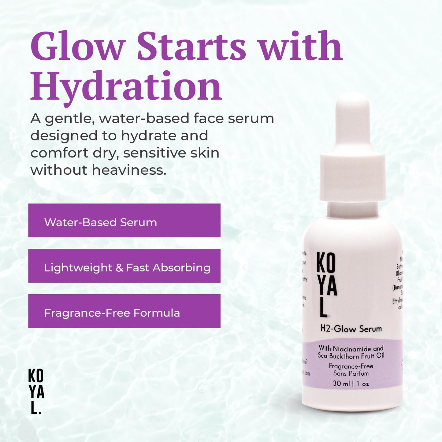 Koyal Beauty Vitamin C Serum with Niacinamide & Sea Buckthorn - Korean Hydrating Face Serum for Sensitive Skin - Brightening Anti Aging Serum - Vegan Beauty & Personal Care Koyal