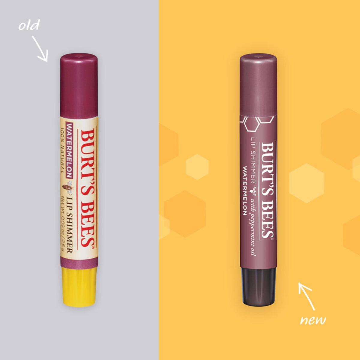Burt's Bees Lip Shimmer, Lip Gloss With Responsibly Sourced Beeswax, Watermelon, Natural Origin Lip Care, 1 Tube, 0.09 oz. Beauty & Personal Care Burt's Bees