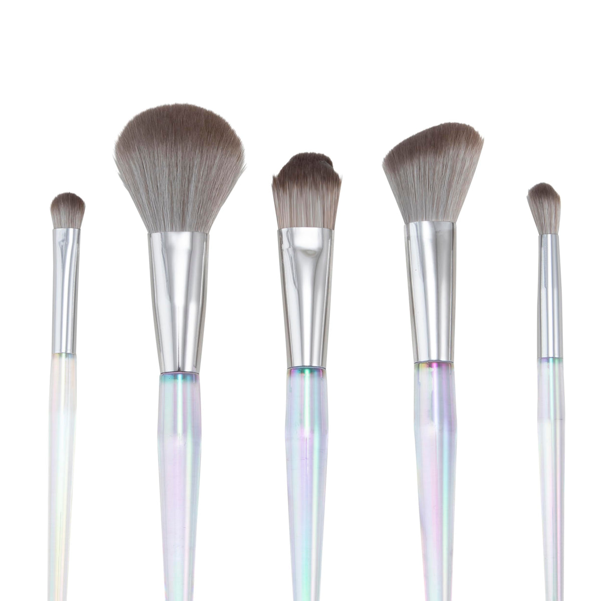 Candie Couture 5 piece Makeup Set, includes Shadow Brush, Foundation Brush, Powder Brush, Angled Blush Brush and Blending Brush