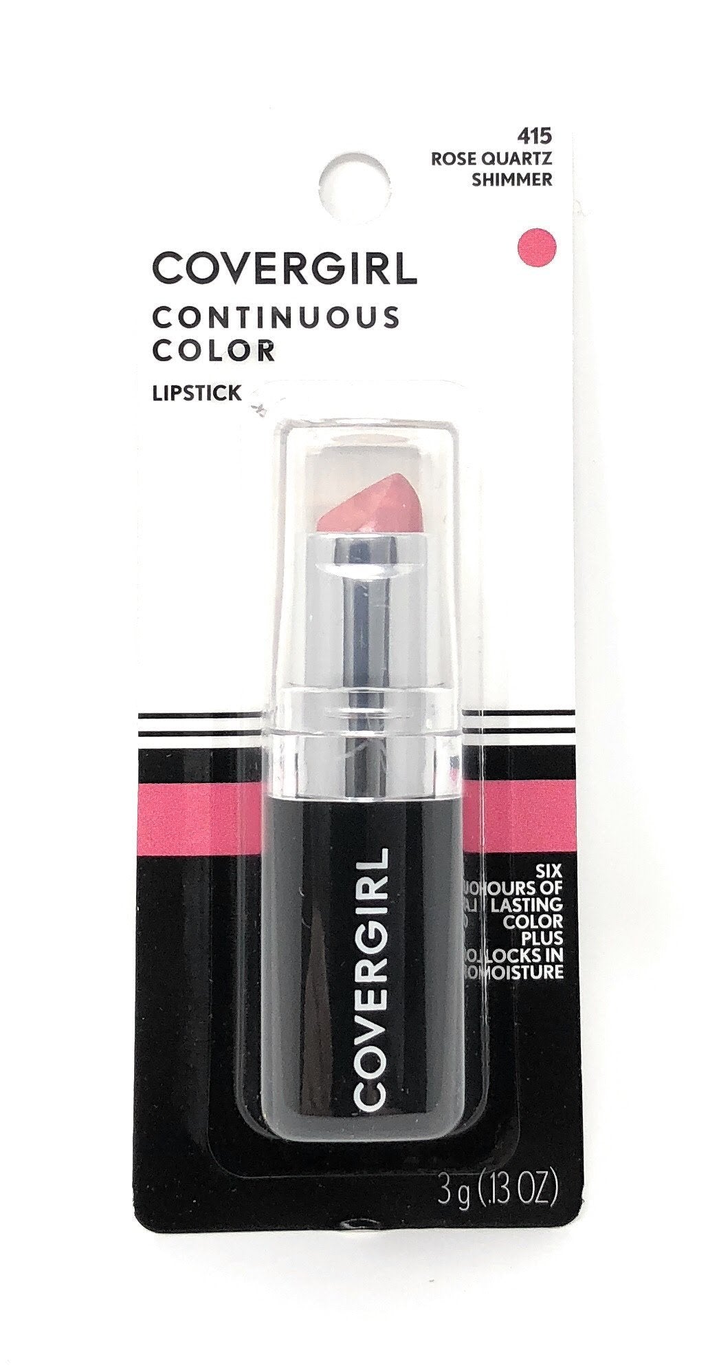 CoverGirl Continuous Color Lipstick, Rose Quartz 415, 0.13-Ounce Bottles (Pack of 2) Beauty & Personal Care COVERGIRL