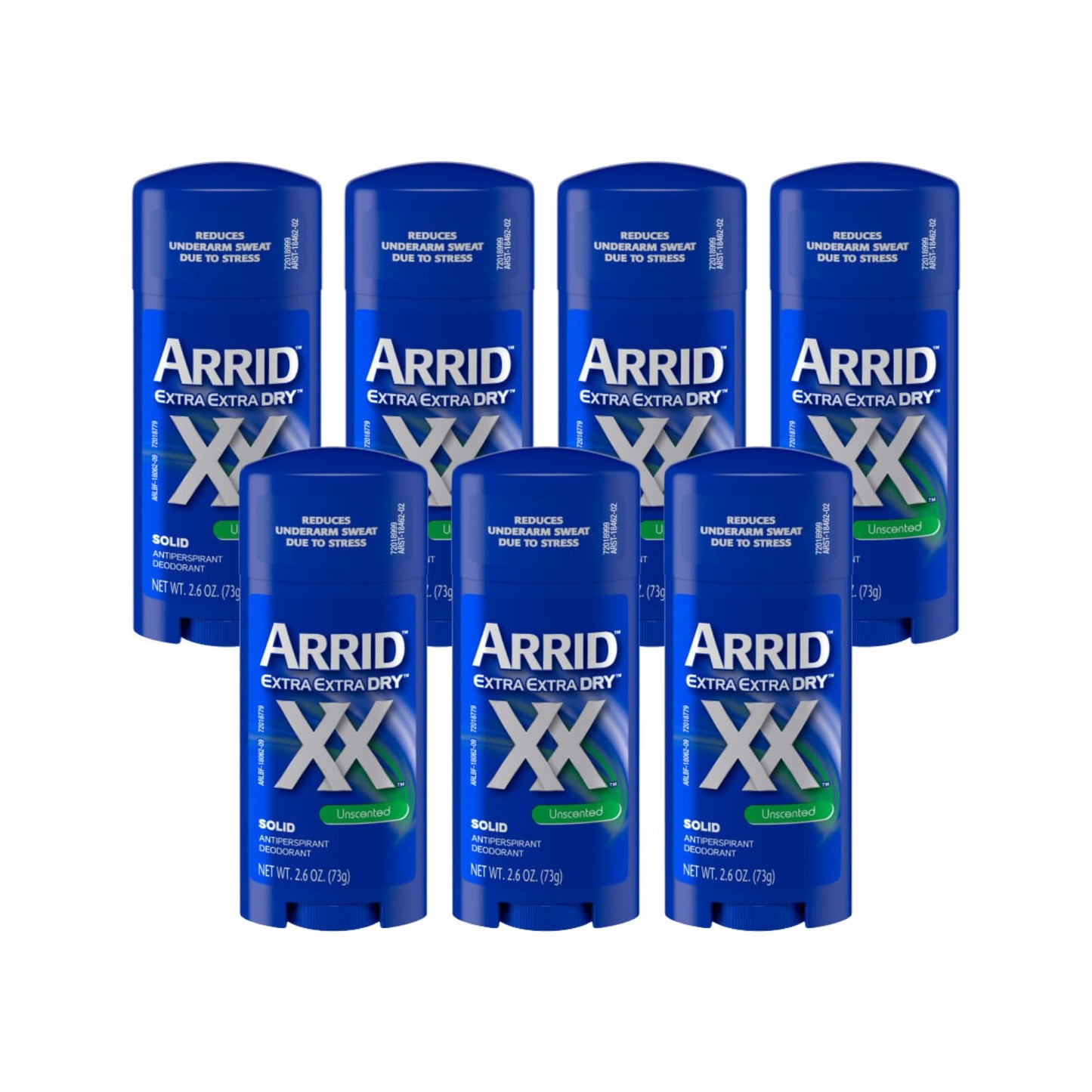 Arrid XX Extra Extra Dry Solid Antiperspirant Deodorant, Unscented, 2.6 oz. (Pack of 7) Beauty and Personal Care Arrid