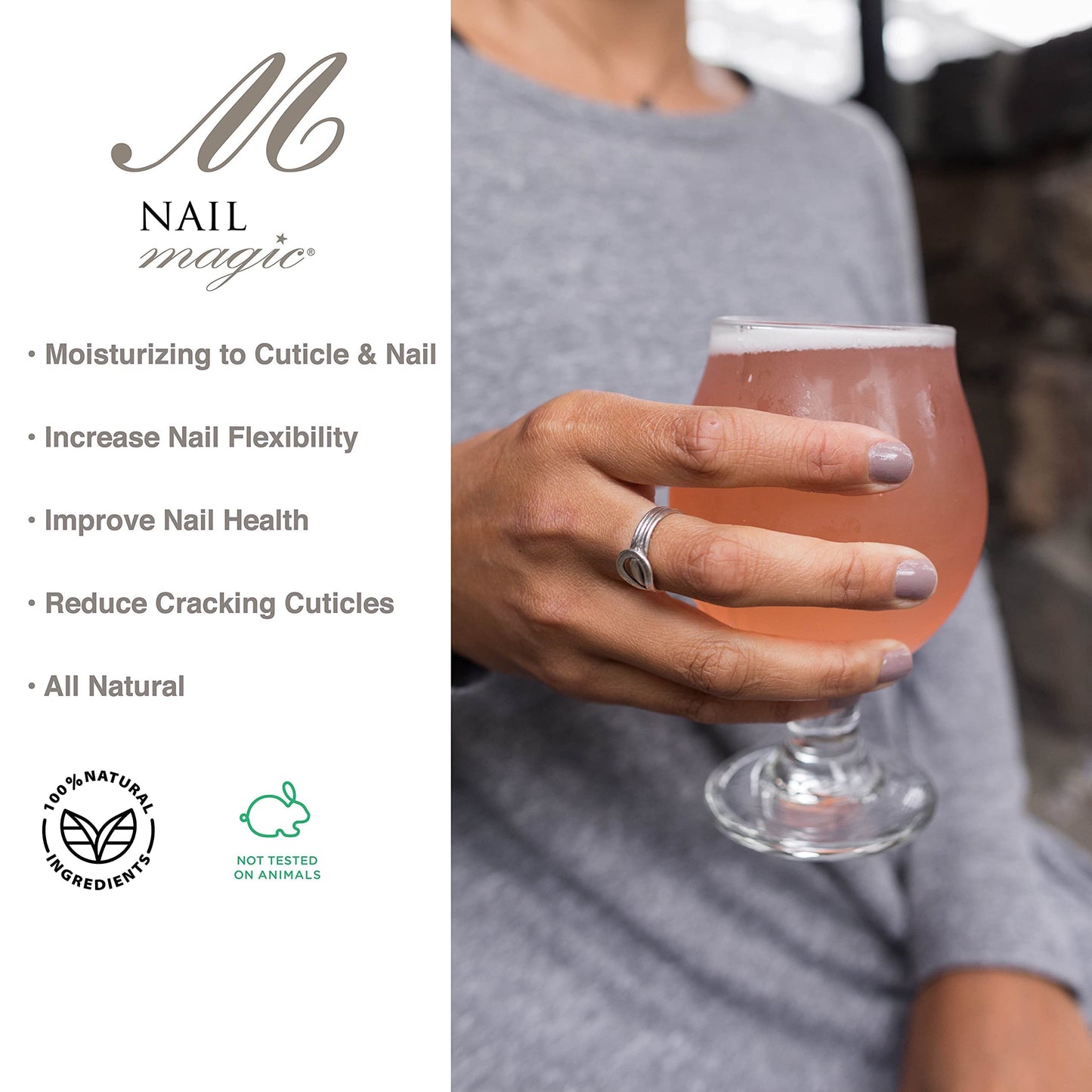 Nail Magic - OIL, Cuticle Oil, Vanilla Almond, 0.5 fluid ounces, Aids in the repair of Cracked Cuticles, Peeling, Brittle Natural Fingernails, 60 Beauty & Personal Care Nail Magic