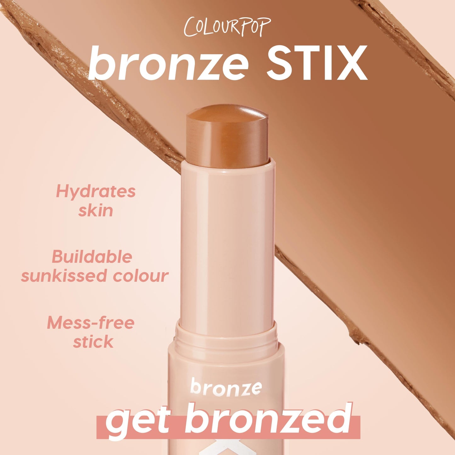 ColourPop Cream Bronzer Stick - Blendable Cream Contour & Glowy Summer Makeup with a Natural, Matte Finish - Buildable Formula for Shimmer-Free Beauty & Personal Care ColourPop