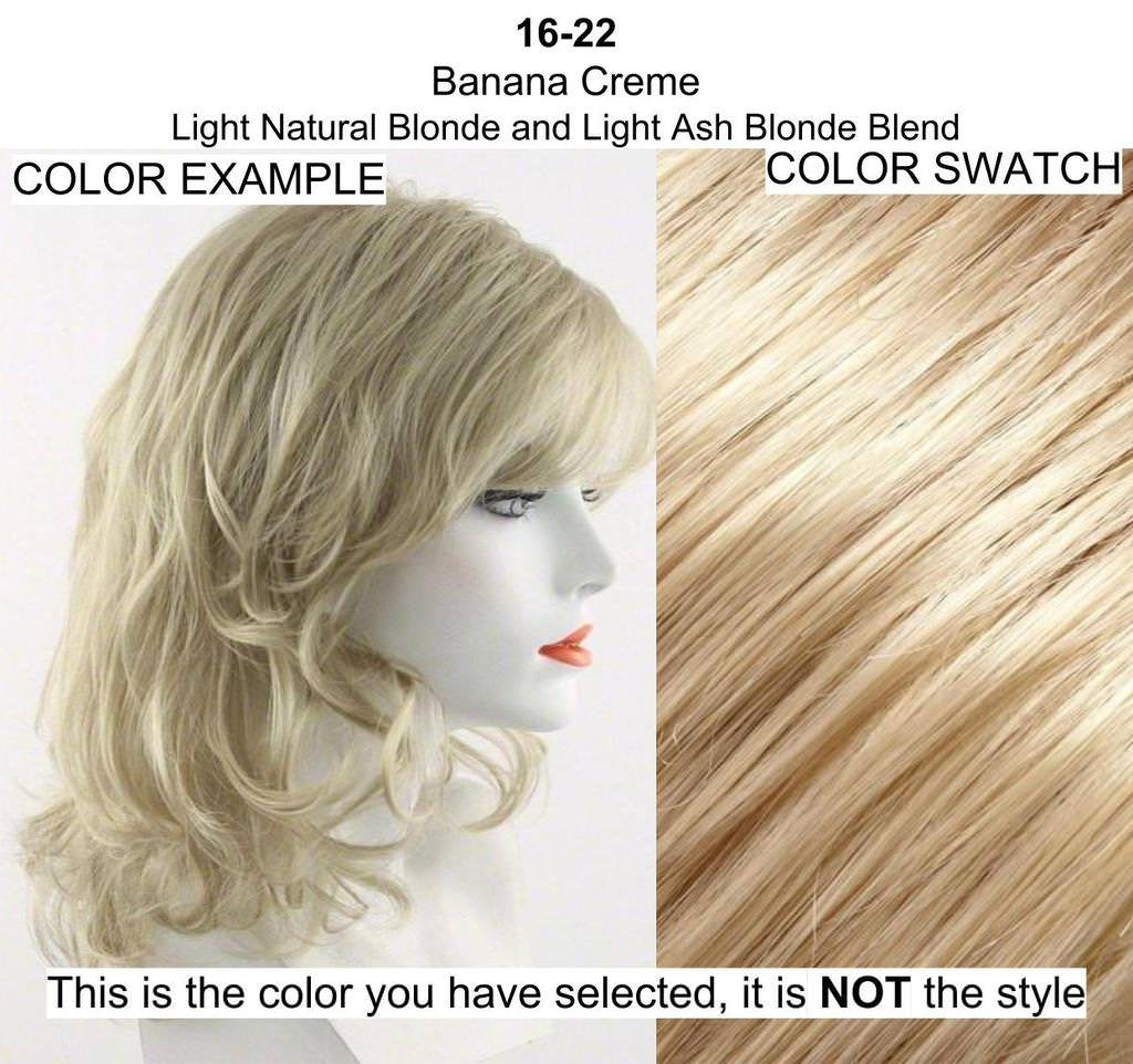 Funbun Curly Synthetic Hair Wrap Elastic Band Women's Hairpiece Chignon Ponytail Accent Fun Bun by easihair - 16-22 Banana Crème