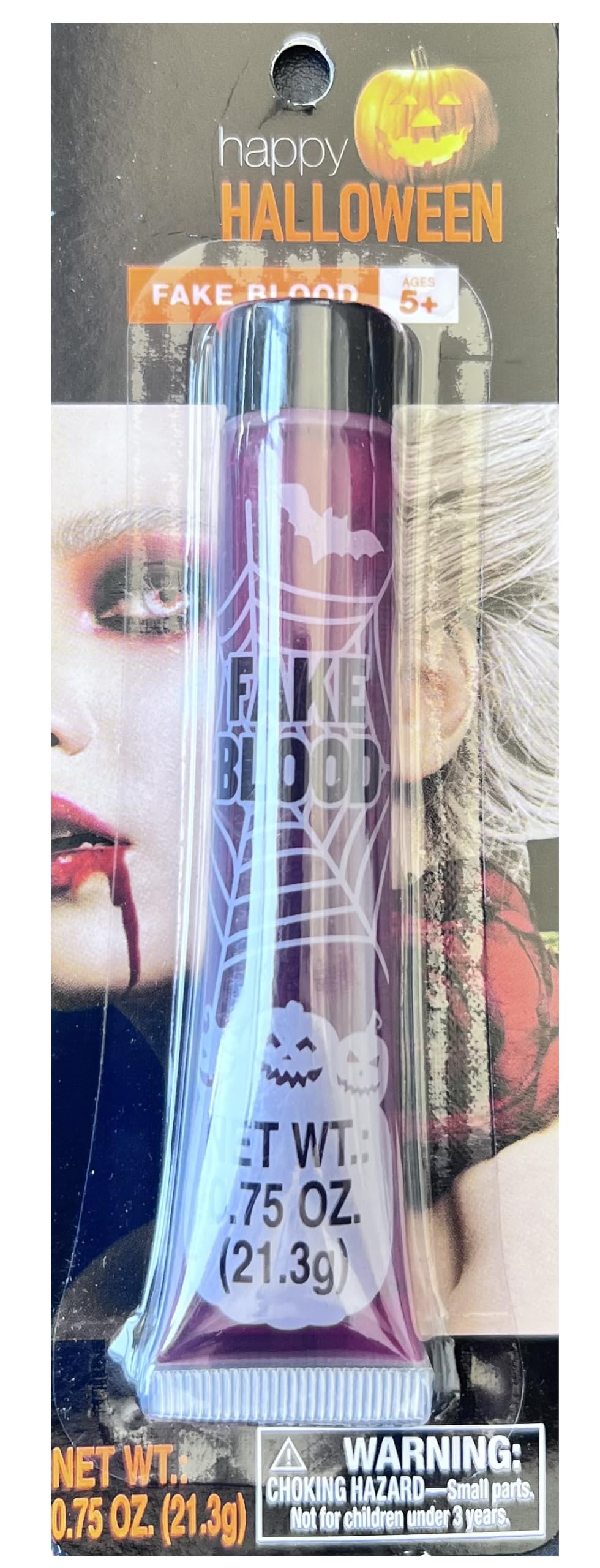 Happy Halloween Fake Blood Prop, Ages 5+, 0.75 oz (21.3g) - 2 Count Beauty & Personal Care Happy Halloween
