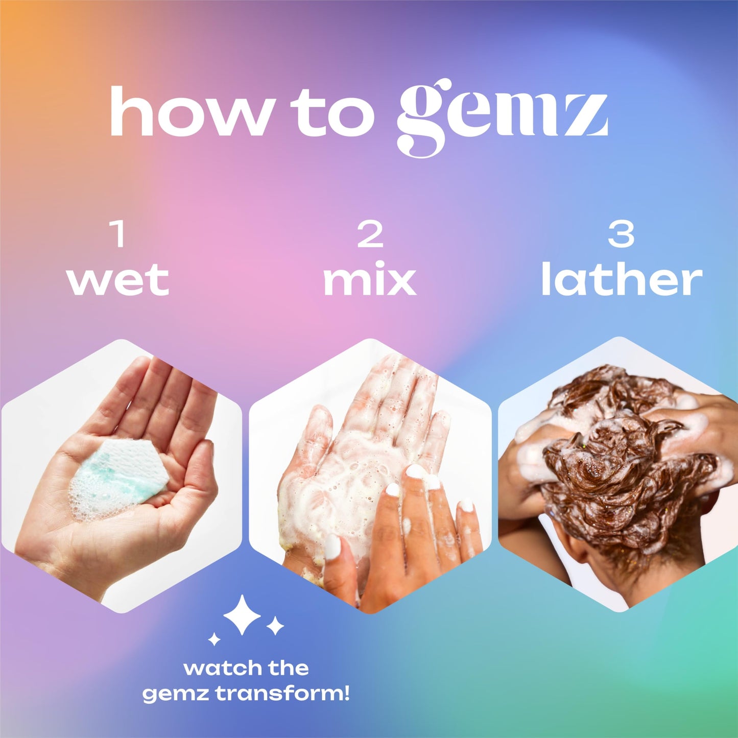 Gemz Shampoo & Conditioner Variety Kit, Water-Activated Single-Dose Solid Hair Care, Shampoos and Conditioners Travel-Size Set, 11-count Beauty & Personal Care gemz