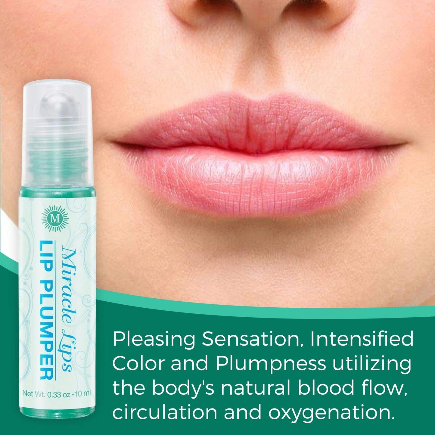 Miracle Lips Moisturizing Lip Plumper Serum for Daily Care, 0.33 Oz Beauty & Personal Care Holocuren