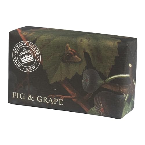 The English Soap Company Royal Botanical Gardens Kew Wrapped Soap Bar, Fig and Grape Scent 240g Beauty & Personal Care The English Soap Company