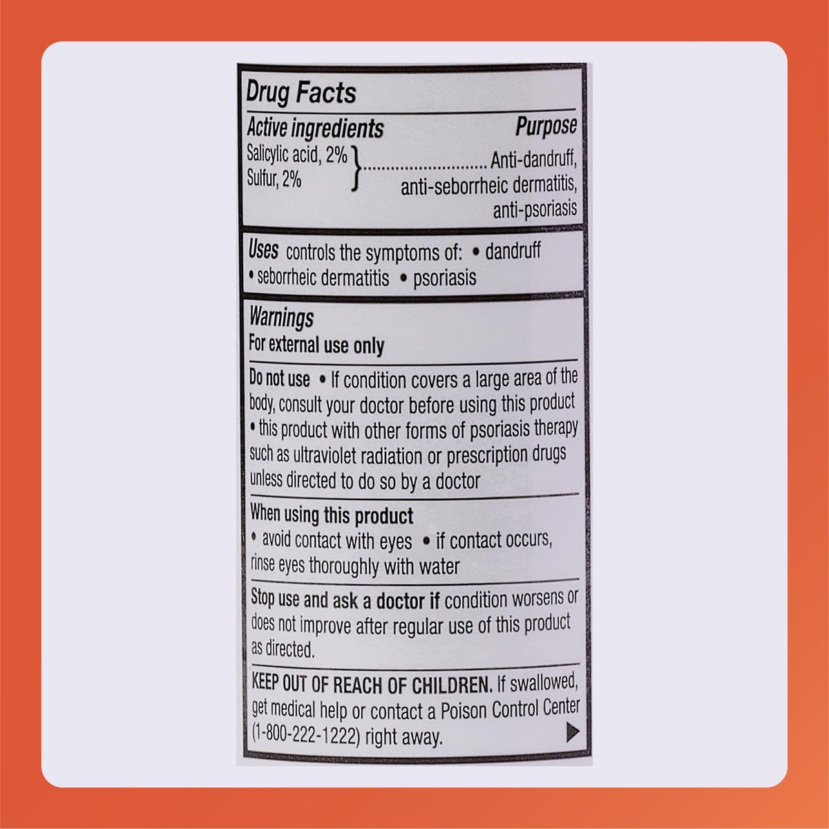 Rugby Sebex Medicated Shampoo, 2% Sulfur & Salicylic Acid, 4 Oz