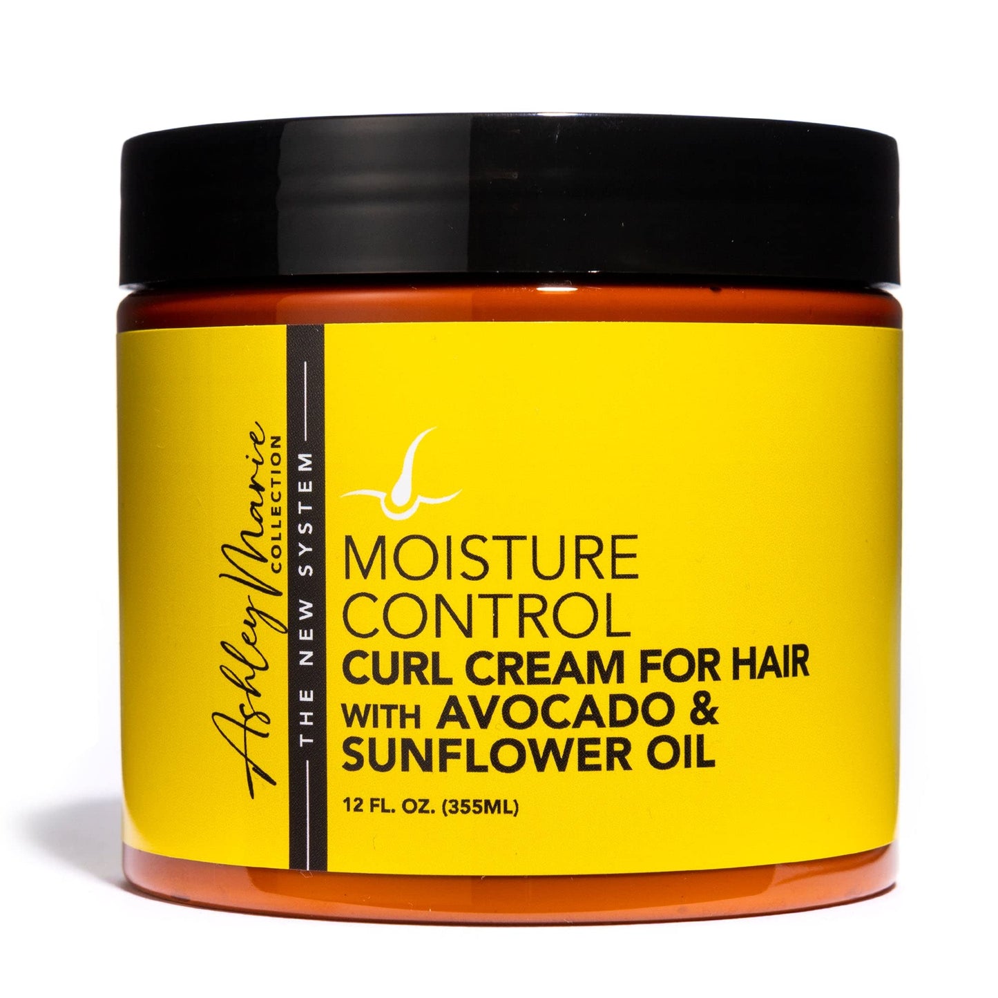 The Hair Diagram - Ashley Marie Moisture Control Curl Cream with Avocado & Sunflower Oil - Natural Ingredients - Anti Frizz Curly Hair Styling Cream Beauty & Personal Care The Hair Diagram