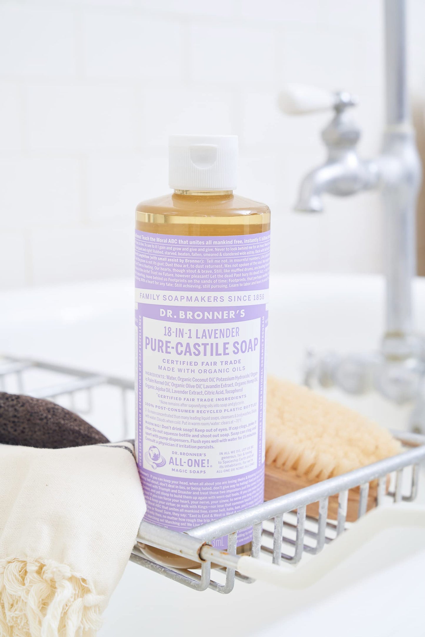 Dr. Bronner's Organic Liquid Soap Lavender 240 ml Beauty & Personal Care Dr. Bronner's
